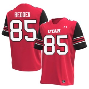 #85 College Football Broderick Redden Mens Red Utes University Jerseys 379637-714