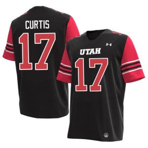 #17 Men's Dillon Curtis Utah Utes Game College Football Black Jersey 237701-564