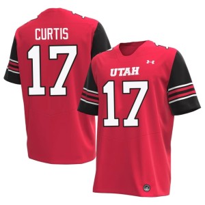 #17 University of Utah Red Alumni Dillon Curtis College Football Men's Jersey 760789-209