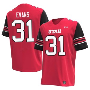 #31 College Football Red Men Utah U 2026 Jack Evans Jersey 107505-797
