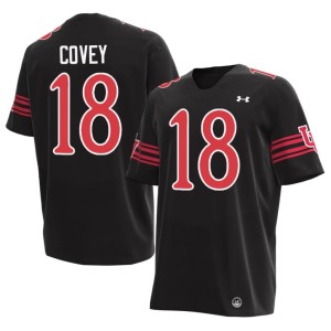 #18 University College Football The Utes Men Britain Covey Black Jerseys 999559-385