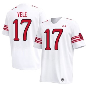 #17 Replica College Football Mens Devaughn Vele Utah Athletics White Jerseys 427148-309