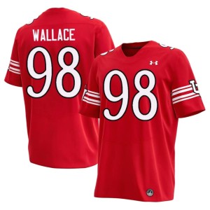 #98 Men Jamal Wallace U of U College Football Red Player Jerseys 928429-312