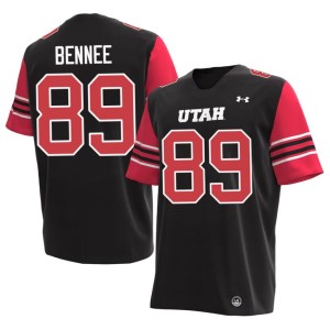 #89 University of Utah High School Noah Bennee Black College Football Mens Jersey 501228-436