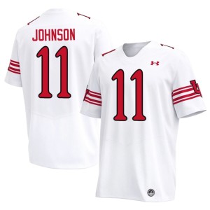 #11 The U College Football White Ricky Johnson Men's High School Jersey 137589-567
