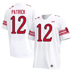 #12 2026-27 Mens Tim Patrick White College Football Utah Utes Jerseys 175063-650