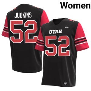 #52 Black Women 2026-27 Jed Judkins College Football Utah Utes Jersey 634789-601