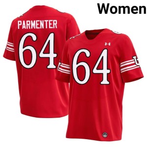#64 Reece Parmenter Official Red College Football U of U Women Jerseys 448979-441