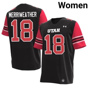 #18 Black Women's The U Replica College Football Tobias Merriweather Jerseys 984002-473