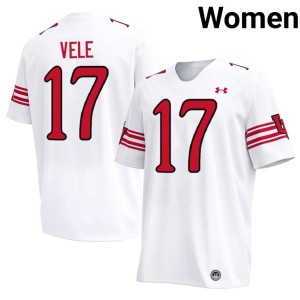 #17 University The Utes White College Football Womens Devaughn Vele Jerseys 257268-135