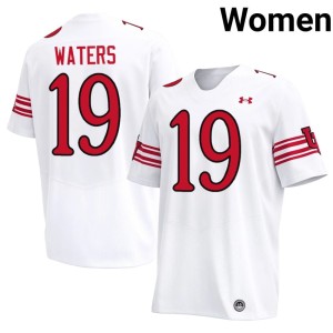 #19 White College Football Utah Womens Dylan Waters Limited Jerseys 647946-760