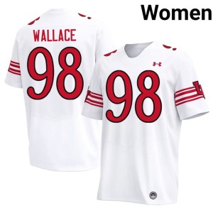 #98 White Alumni Jamal Wallace Women Utes College Football Jersey 993892-358