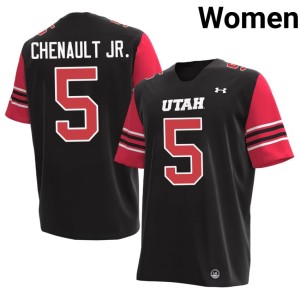 #5 Black Utah Athletics College Football 2026-27 James Chenault Jr. Women Jerseys 176394-947