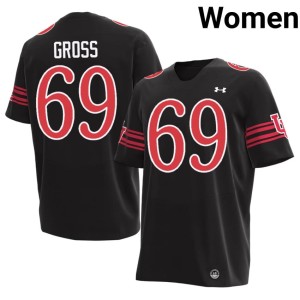 #69 Utah Athletics Black 2026-27 Jordan Gross Womens College Football Jersey 618442-583