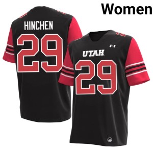 #29 Major Hinchen College Football 2026-27 Women The U Black Jerseys 768890-324