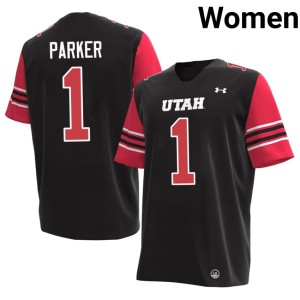 #1 College Football Black Womens Wayshawn Parker U of U 2026 Jerseys 369133-534