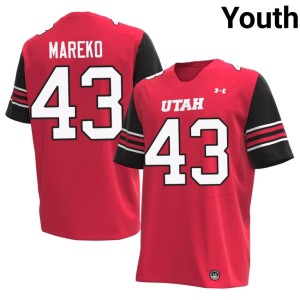 #43 Limited Youth Red Grady Mareko College Football U of U Jerseys 283031-689