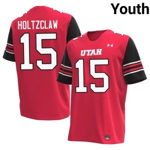 #15 The U College Football Youth Lance Holtzclaw Red Player Jerseys 497496-617