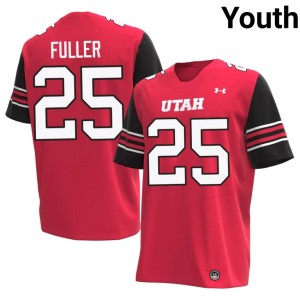 #25 Manny Fuller Youth Red College Football Embroidery Utes Jersey 437315-863