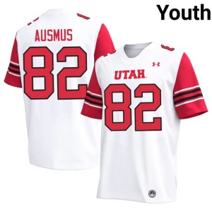 #82 Max Ausmus White Utah Athletics Youth Stitched College Football Jersey 284456-523