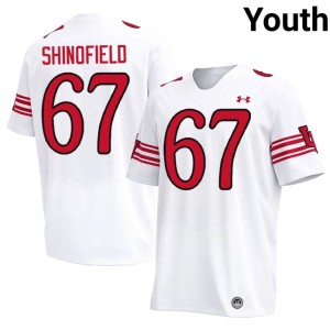 #67 Soren Shinofield College Football Youth 2026 U of U White Jerseys 839844-596