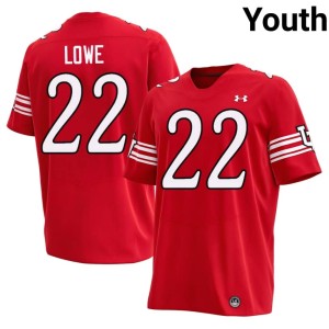 #22 Official Red Aaron Lowe College Football The U Youth Jersey 686829-590