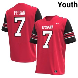 #7 Red Youth College Football The Utes 2026-27 Braden Pegan Jerseys 543872-144