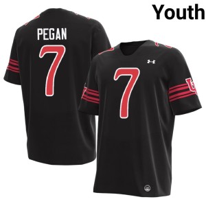 #7 Braden Pegan Youth The Utes Official Black College Football Jerseys 797749-220