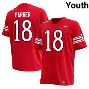 #18 Earl Parker College Football Red Limited Youth University of Utah Jerseys 926665-278