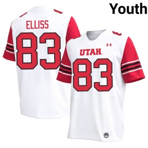 #83 White University of Utah NCAA Luther Elliss College Football Youth Jersey 368071-898