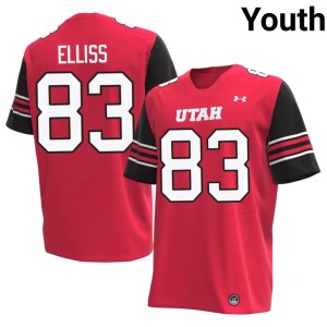 #83 Red University of Utah College Football Youth NCAA Luther Elliss Jersey 639487-922