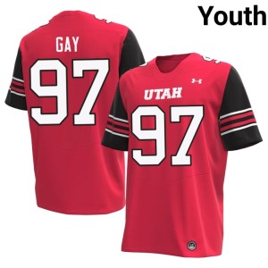 #97 Youth College Football 2026 Red Matt Gay Utah Utes Jerseys 928500-934