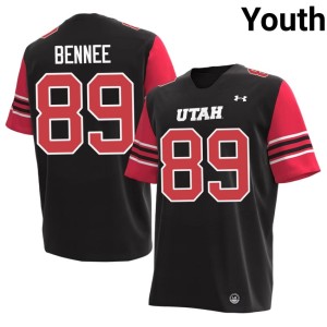 #89 Youth Black The U Noah Bennee College Football Alumni Jersey 436295-670