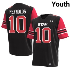 #10 Stitched College Football Black Youth Utah U Trey Reynolds Jerseys 242614-281