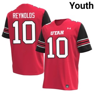#10 Official University of Utah Youth College Football Red Trey Reynolds Jerseys 321204-594